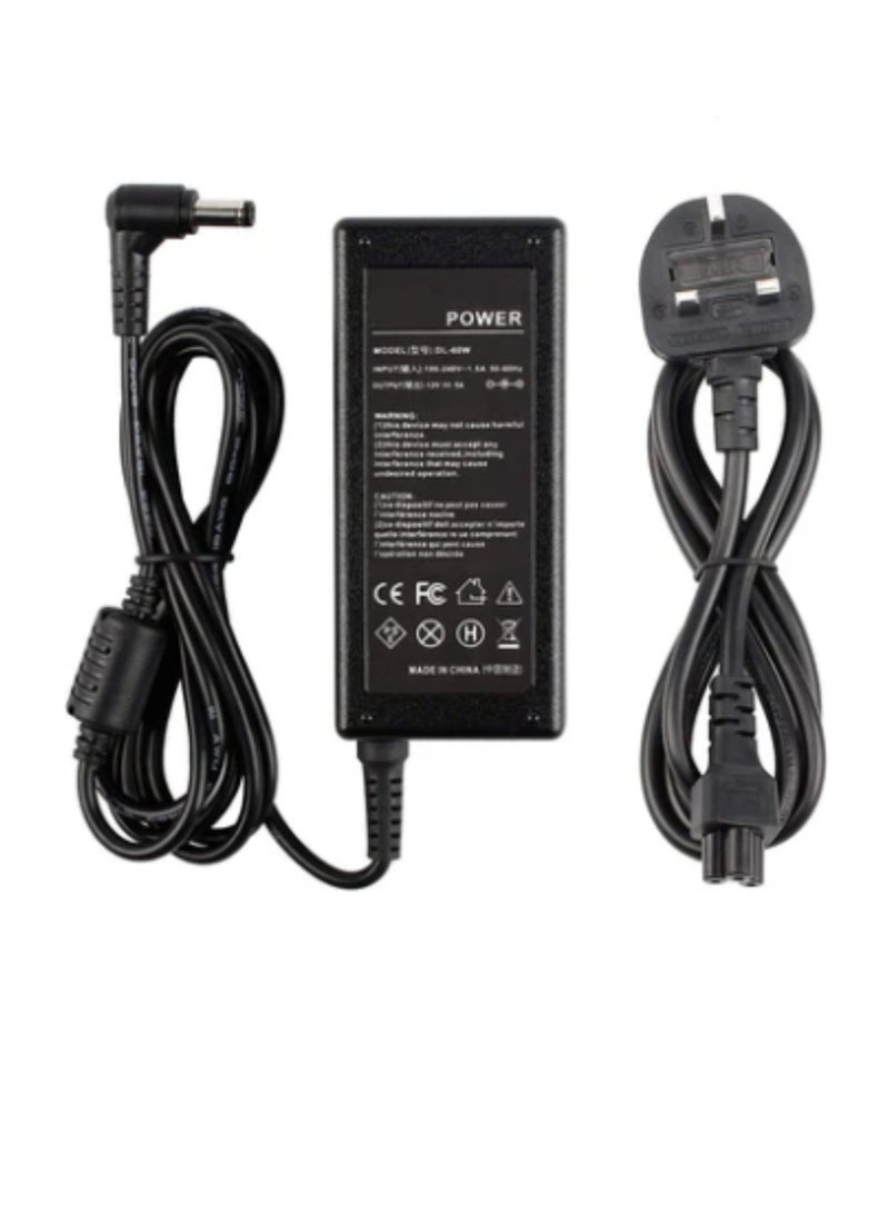 Terabyte 60W Replacement Dell Laptop charger for DELL Model ADP-60NH 12V/5A (5.5mm*2.5mm) - Image 1